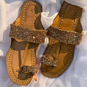 Deacon Golden beed Work Wedding kolhapuri